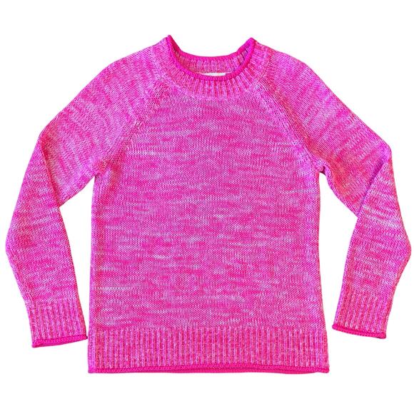 Lilly Pulitzer Sweaters - Lilly Pulitzer Deba Sweater Knit Crewneck Passion Fruit Pink Marl Women’s Small